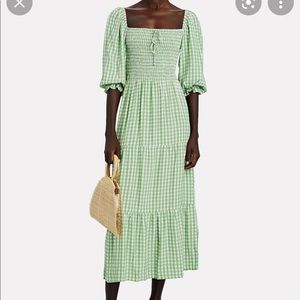 Faithfull The Brand Le Galet Gingham MIDI Dress